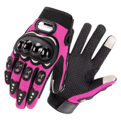 Breathable Mesh Full Finger Motorcycle Gloves With Touchscreen And Knuckle Protection 8
