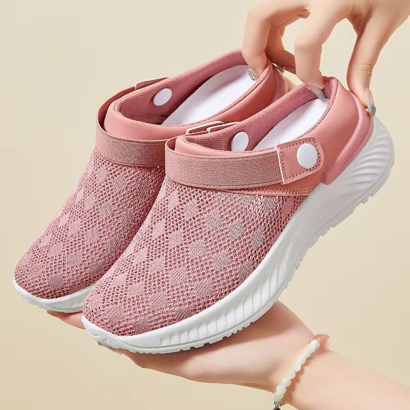 Women's Summer Mesh Slip On Slippers Casual Breathable Shoes