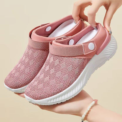 Women's Summer Mesh Slip On Slippers Casual Breathable Shoes