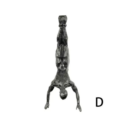 Rock Climbing Man Resin Wall Sculpture  3D Retro Hanging Decor For Home And Office 9