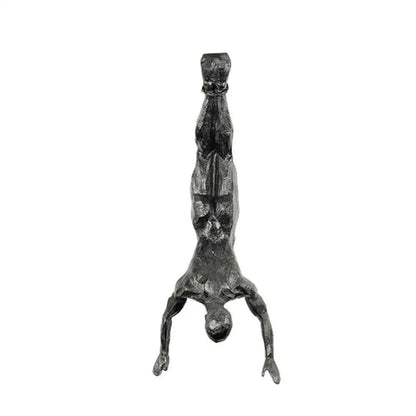 Rock Climbing Man Resin Wall Sculpture  3D Retro Hanging Decor For Home And Office 4
