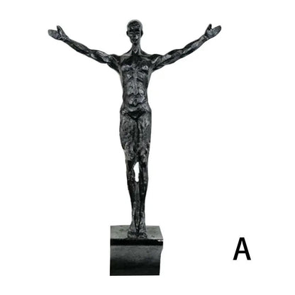 Rock Climbing Man Resin Wall Sculpture  3D Retro Hanging Decor For Home And Office 6