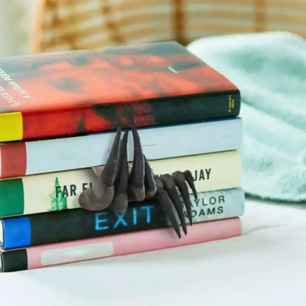 Devils Hand Resin Halloween Bookmark Horror 3D Book Ornament 3