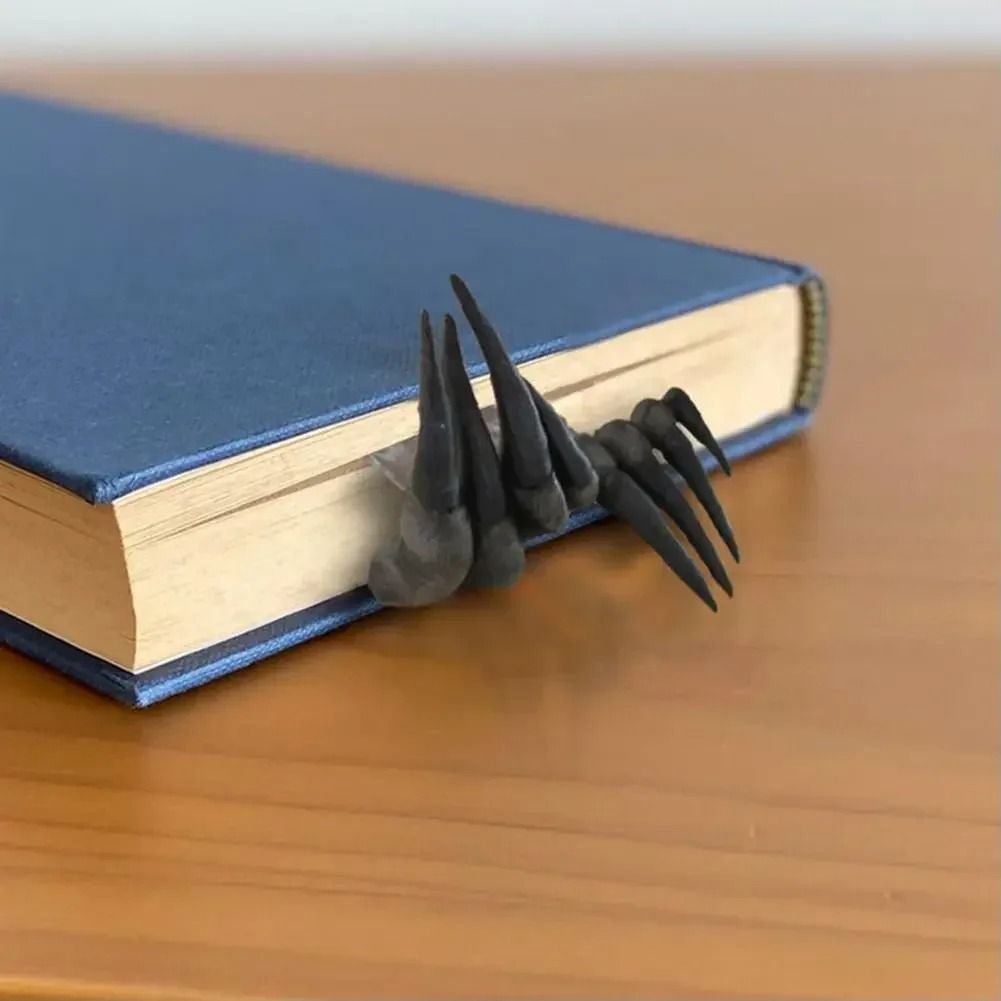 Devils Hand Resin Halloween Bookmark Horror 3D Book Ornament 4