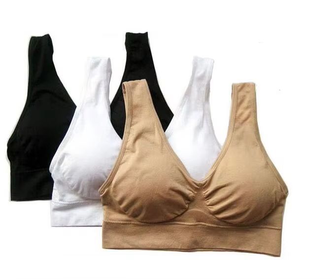 3 Pack Womens Seamless Sports Bra With Removable Pads Wireless Push Up Yoga And Fitness Bra Plus Si 6