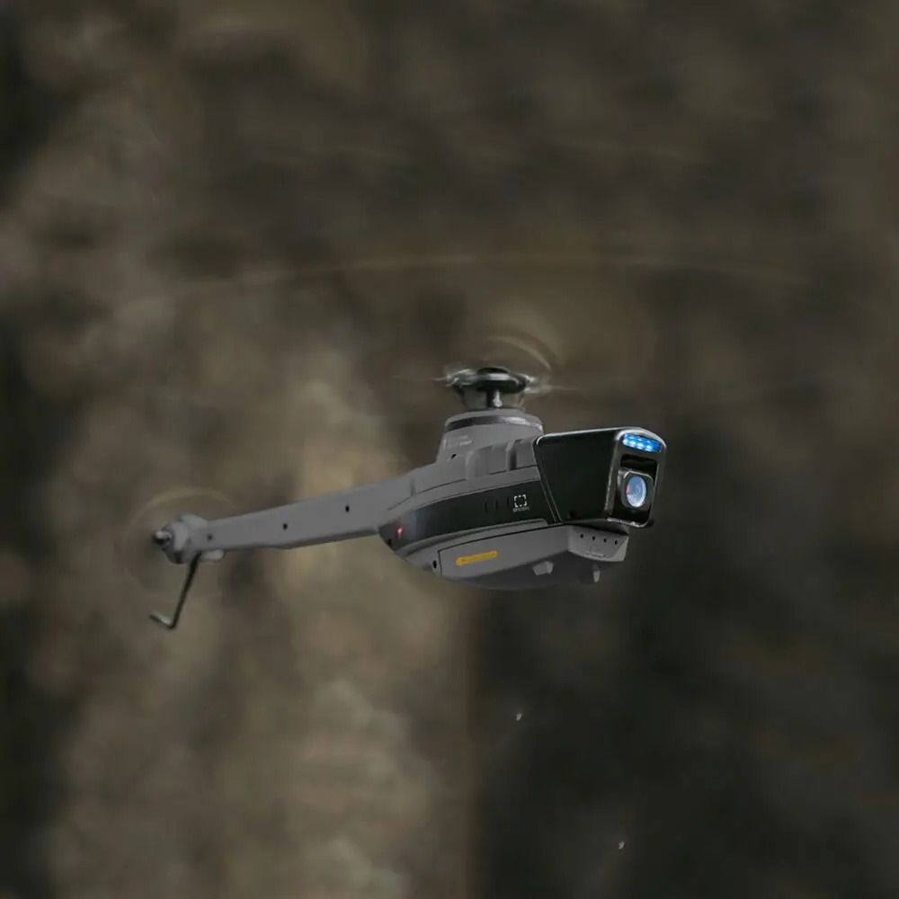 Four Way Single Paddle Mini Helicopter Drone With Remote Control And AntiDrop Design 6