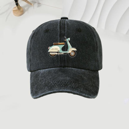 City Style Motorcycle Pattern Baseball Cap Fashionable Travel And Sun Protection Hat Simple Versati 2