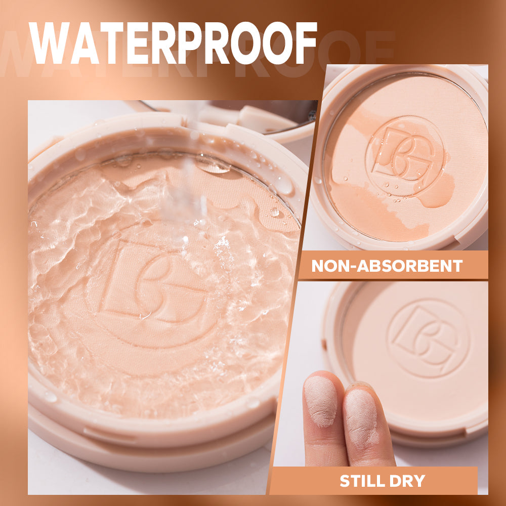 Oil Control Matte Face Powder, Long Lasting Flawless Setting Powder, Face Makeup With Mirror, Lightweight Coverage