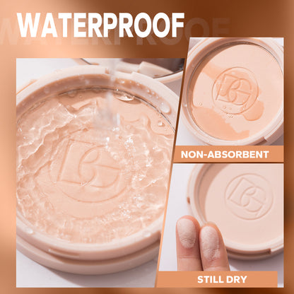 Oil Control Matte Face Powder, Long Lasting Flawless Setting Powder, Face Makeup With Mirror, Lightweight Coverage