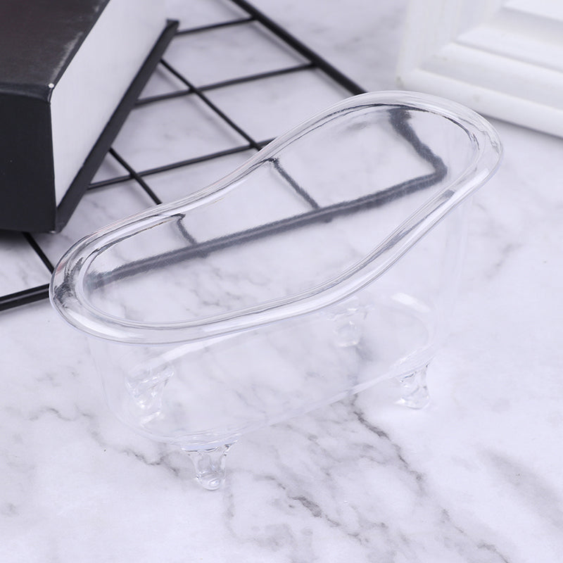 Mini Bathtub Makeup Organizer, Gold Silver Soap Jewelry Storage Box, Desktop Sundry Storage Case for Small Accessories