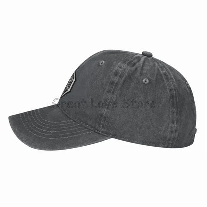 Dharma Initiative Logo Cowboy Hat, Vintage Adjustable Washed Cotton Golf Hat, Summer Sun Visor Baseball Caps for Men