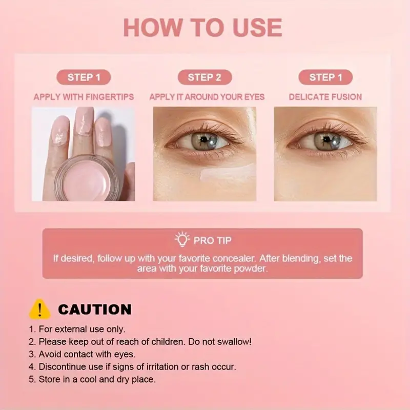 Hydrating Eye Brightening Concealer Contour Cream Full Coverage Long Lasting Correcting Eye Conceal 5