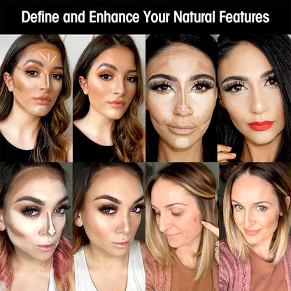 10 Colors Concealer Palette, Eye Repairing Base Palette, Matte Dark Circles Tattoo, Contour Covering Concealer Cream