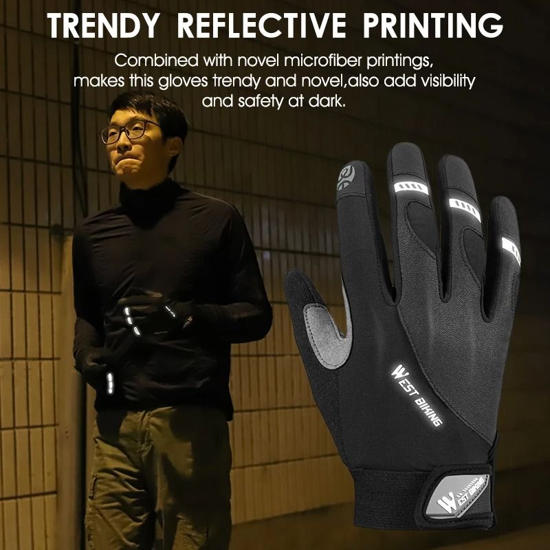 Thermal Touch Screen Cycling Gloves for All Season Riding