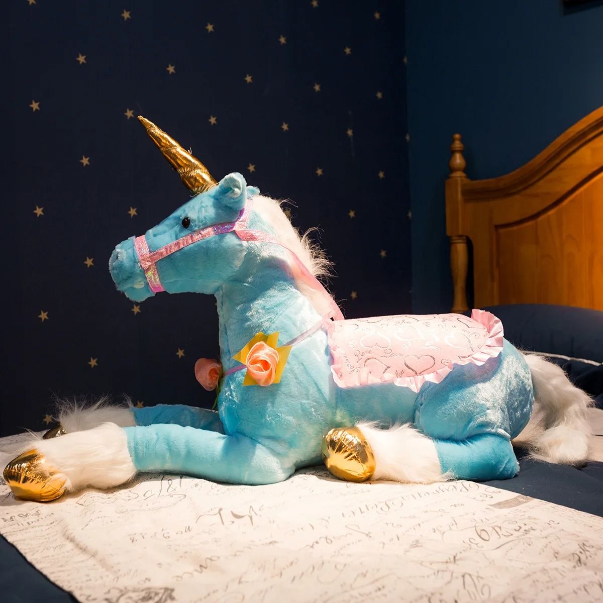 Large 100 Cm Unicorn Plush Toy Soft Stuffed Animal For Kids 2