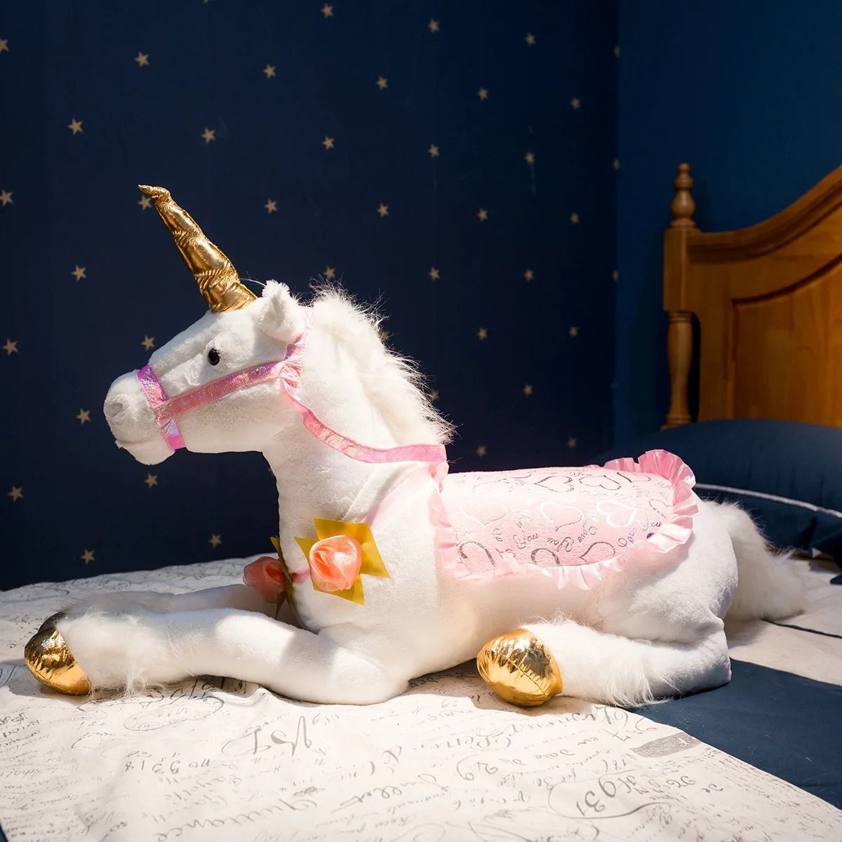 Large 100 Cm Unicorn Plush Toy Soft Stuffed Animal For Kids 7
