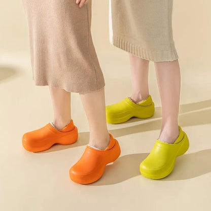Winter Furry Slippers For Women And Men With Warm Plush Lining 2