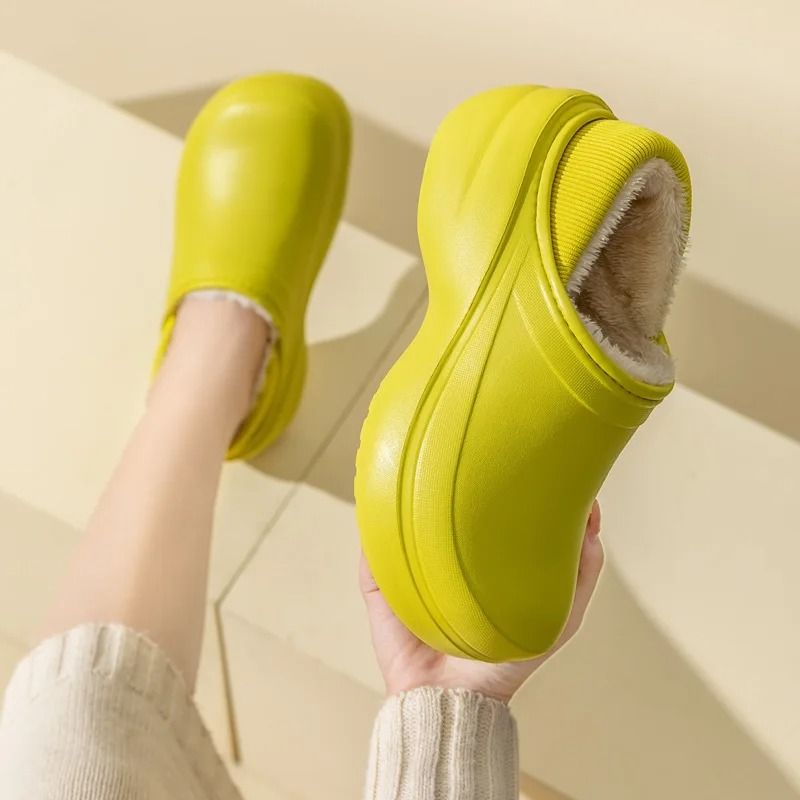 Winter Furry Slippers For Women And Men With Warm Plush Lining 4