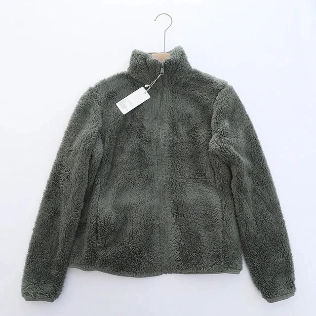 Womens Winter Warm Double Sided Fleece Coat With Reversible Velvet Coral And Polar Fleece 11
