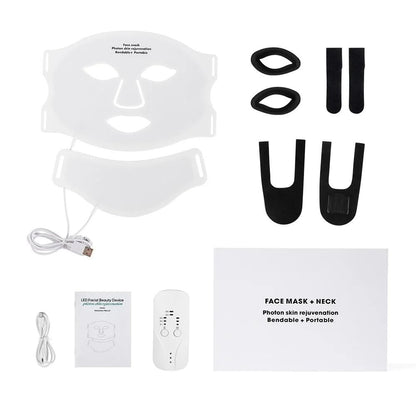 LED Light Therapy Face And Neck Mask With Seven Light Settings 6