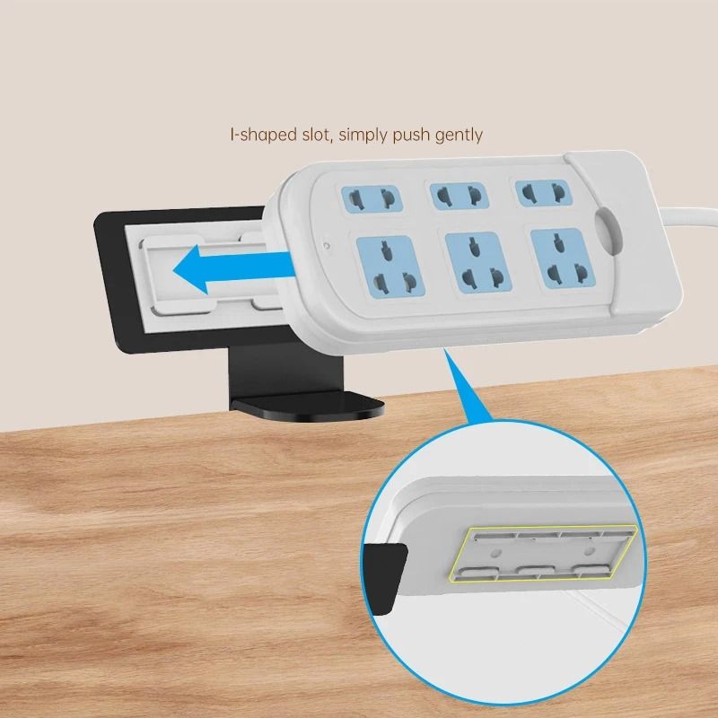 Under Desk Power Strip Holder And Cable Management Tray 4