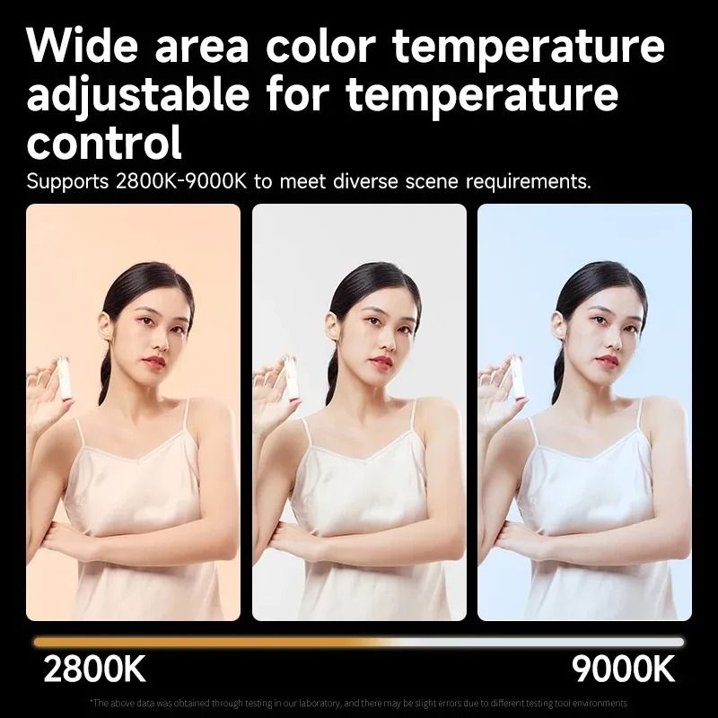 Portable Bi Color LED Camera Light With Rechargeable Battery 4
