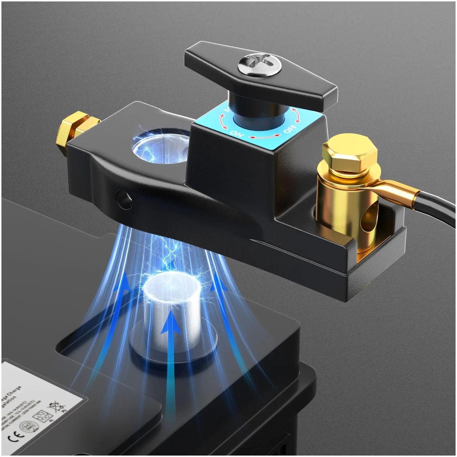 Heavy Duty Car Battery Disconnect Switch For Secure Power Cut Off 1