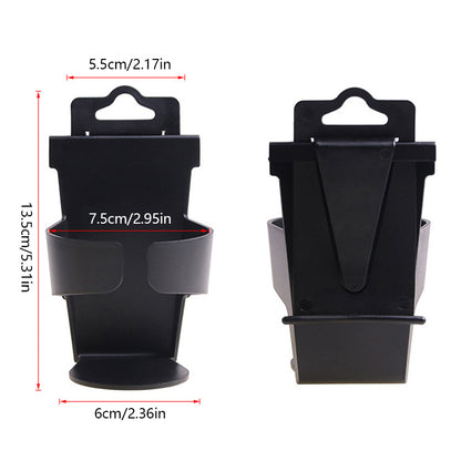Universal Truck Car Cup Holder, Door Window Hanging Mount for Drinks, Water Bottles, Hook Holders, Interior Organize