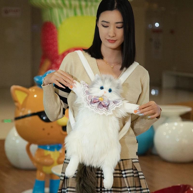 Plush Cat Style Backpack Made For Fun And Practical Use 2