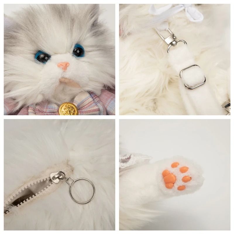 Plush Cat Style Backpack Made For Fun And Practical Use 4
