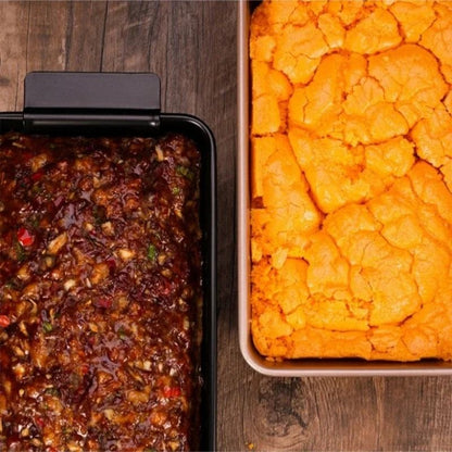 Premium Rectangular Loaf Baking Pan With Removable Rack 2