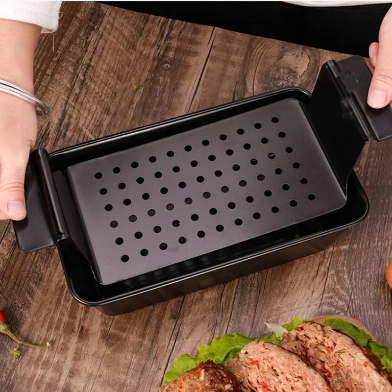 Premium Rectangular Loaf Baking Pan With Removable Rack 3