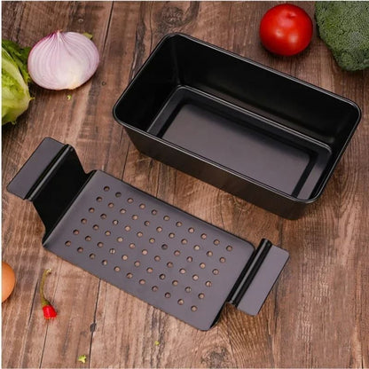 Premium Rectangular Loaf Baking Pan With Removable Rack 4
