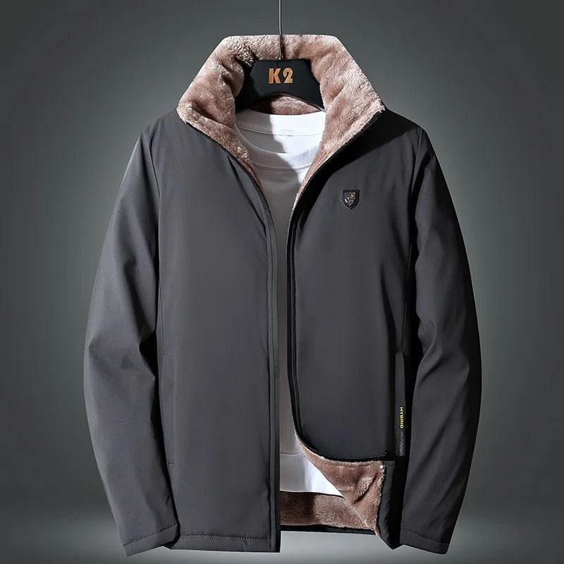 Mens Windproof Warm Fleece Jacket Winter Outdoor Coat 1