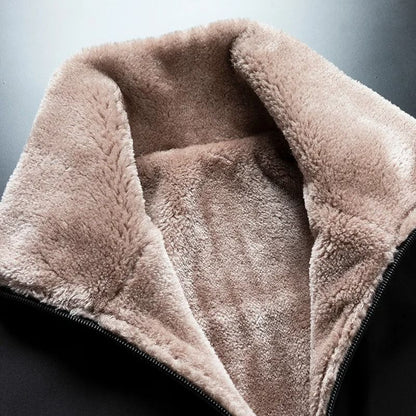 Mens Windproof Warm Fleece Jacket Winter Outdoor Coat 4