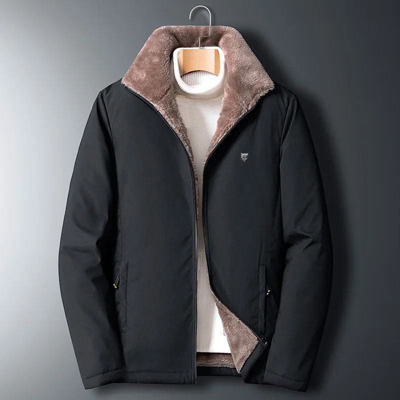 Mens Windproof Warm Fleece Jacket Winter Outdoor Coat 7
