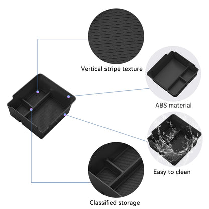 SMABEE for Geely Boyue Starray Center Console Armrest Storage Box, ABS Car Tray Organizer & Tidying Accessories