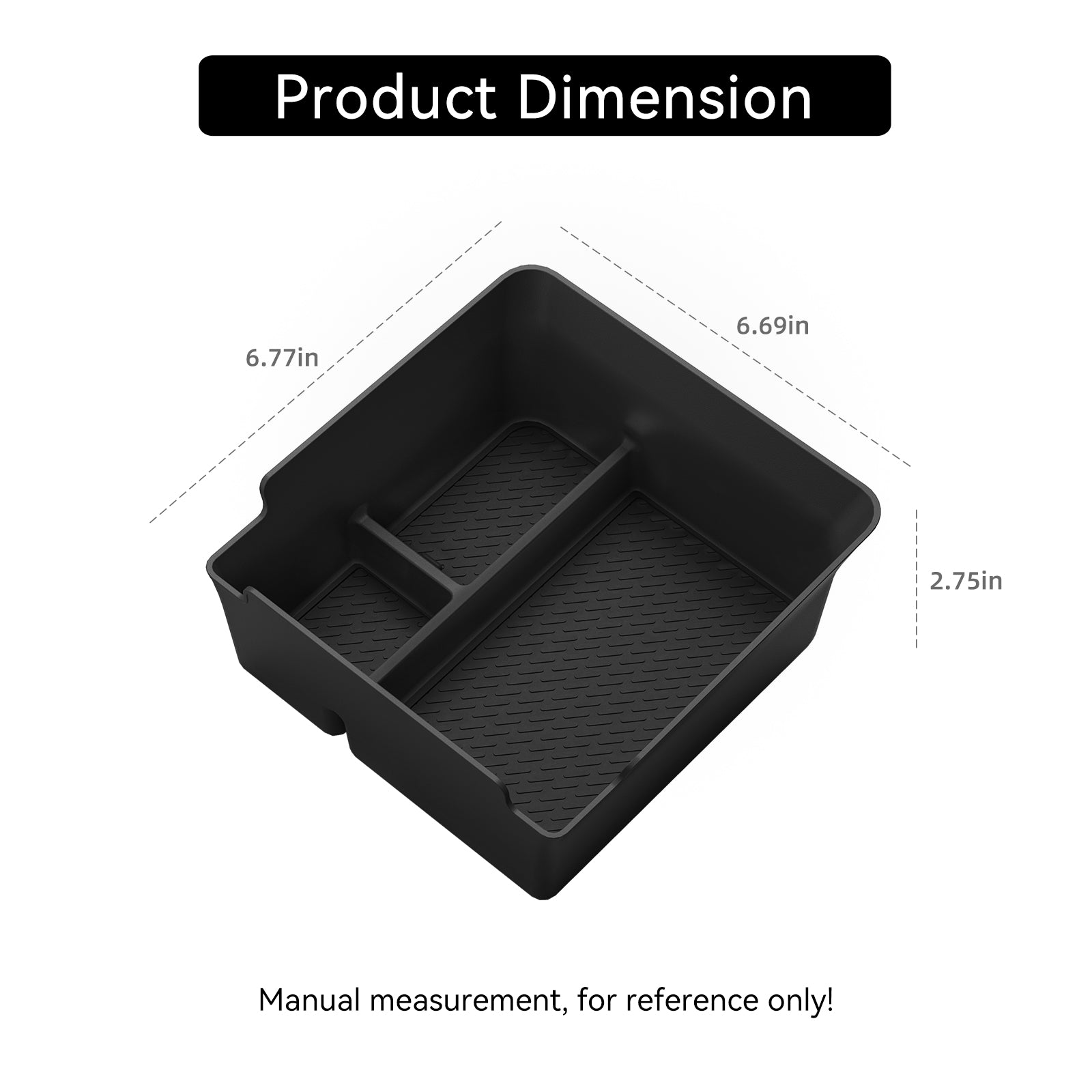 SMABEE for Geely Boyue Starray Center Console Armrest Storage Box, ABS Car Tray Organizer & Tidying Accessories