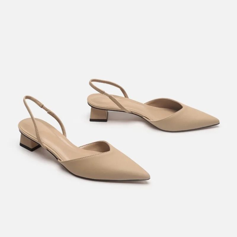 Women Slingback Toe Cap Gladiator Sandals Slip On Heels For Office And Casual 5