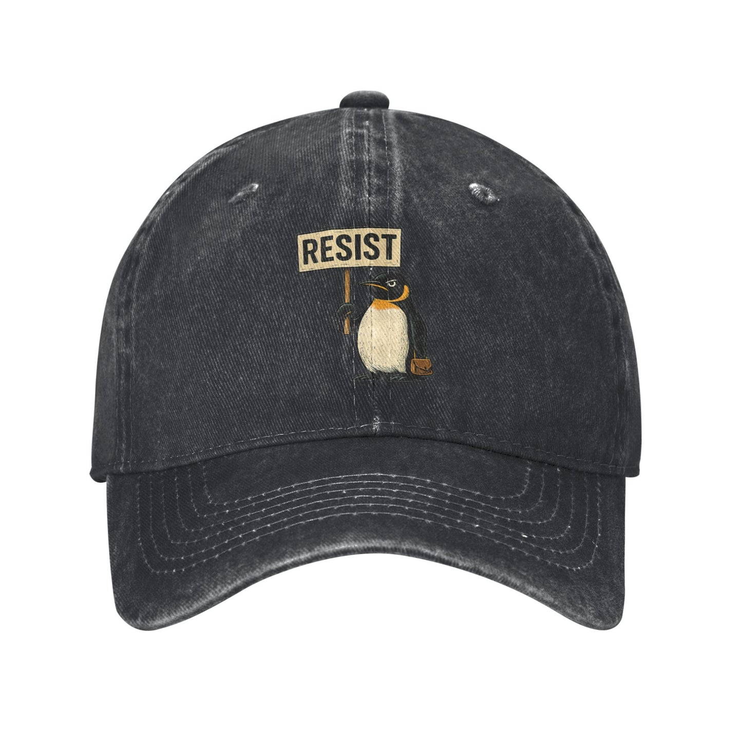 Summer Casual Hip Hop Hats Baseball Cap Resist Penguin Activism Graphic Design Couple Women Gym Sna 5