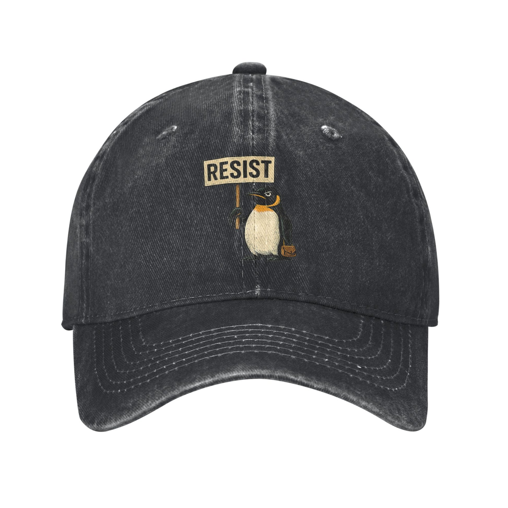 Summer Casual Hip Hop Hats Baseball Cap Resist Penguin Activism Graphic Design Couple Women Gym Sna 5