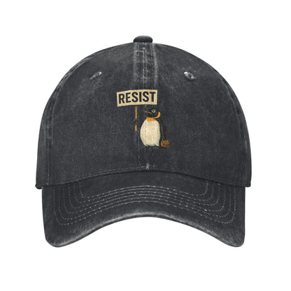 Summer Casual Hip Hop Hats Baseball Cap Resist Penguin Activism Graphic Design Couple Women Gym Sna 5