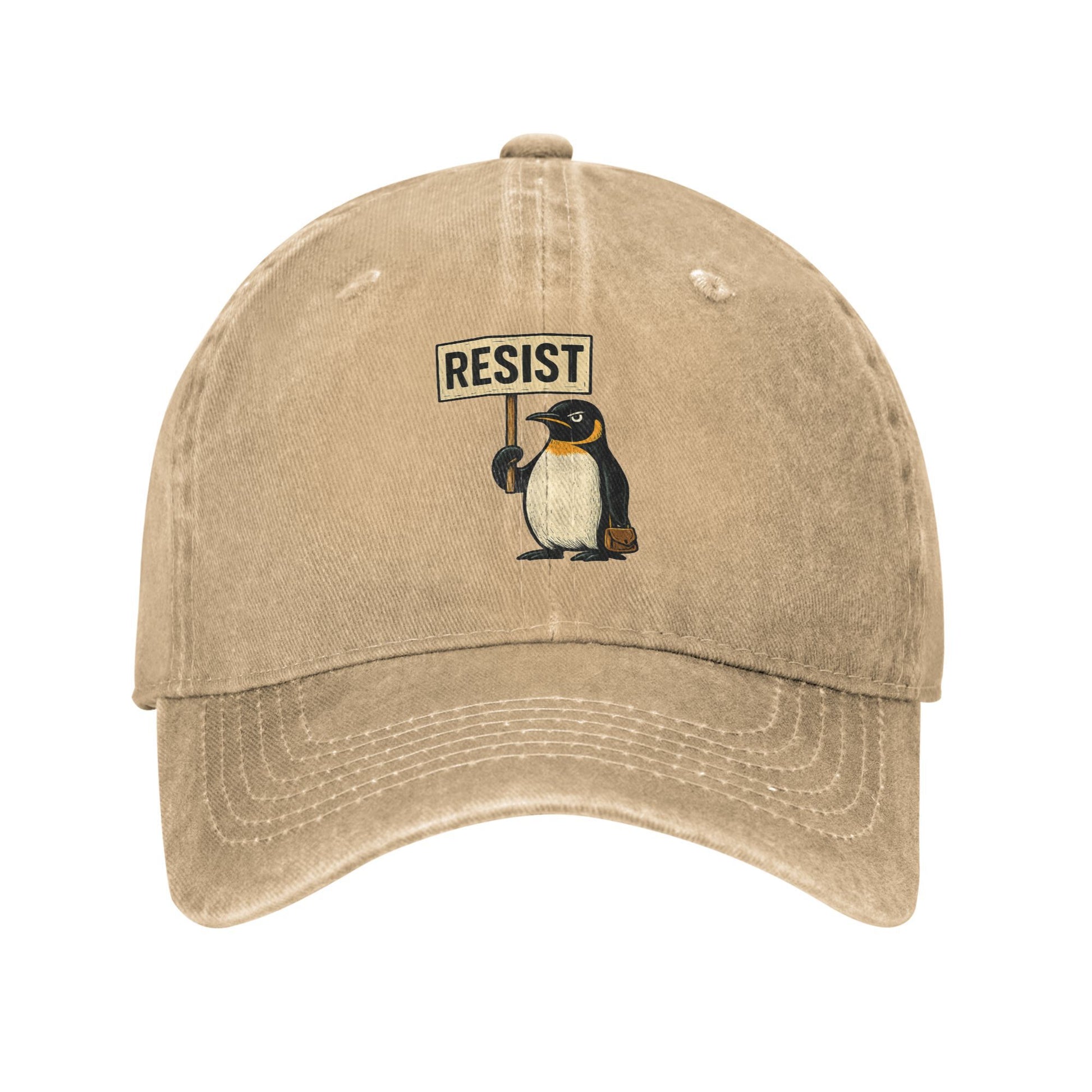 Summer Casual Hip Hop Hats Baseball Cap Resist Penguin Activism Graphic Design Couple Women Gym Sna 10
