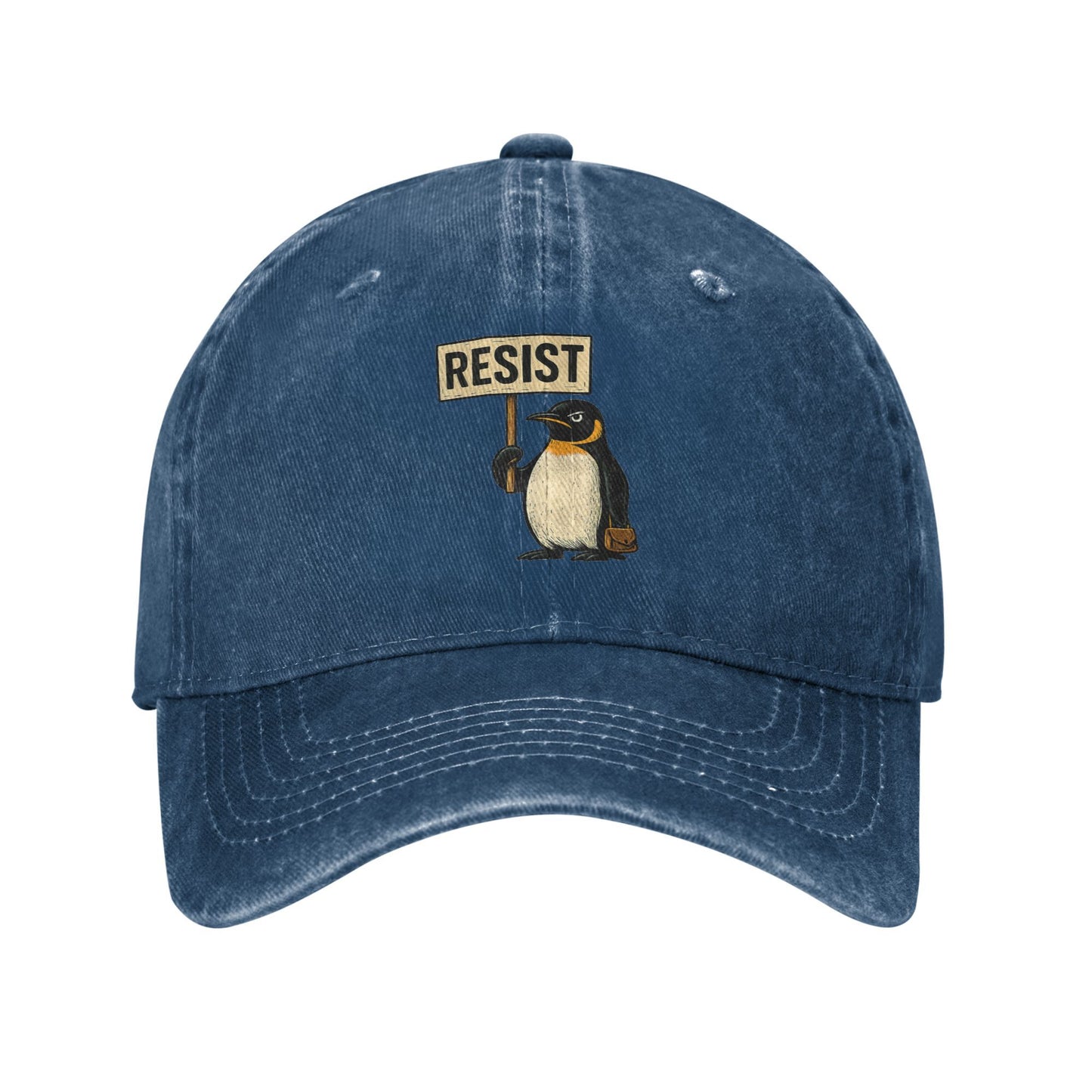 Summer Casual Hip Hop Hats Baseball Cap Resist Penguin Activism Graphic Design Couple Women Gym Sna 11