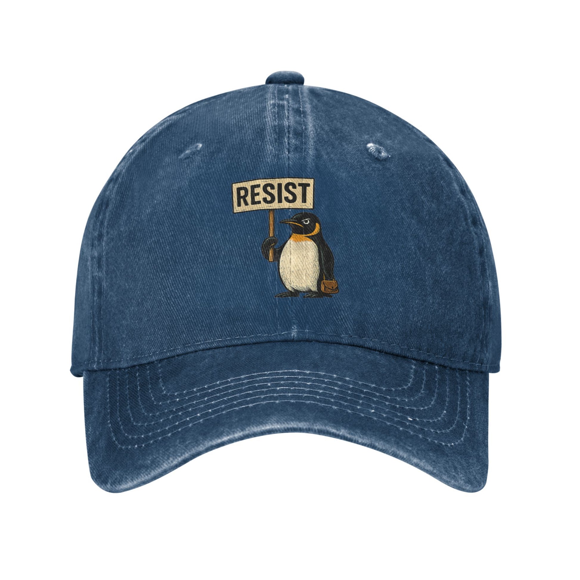 Summer Casual Hip Hop Hats Baseball Cap Resist Penguin Activism Graphic Design Couple Women Gym Sna 11