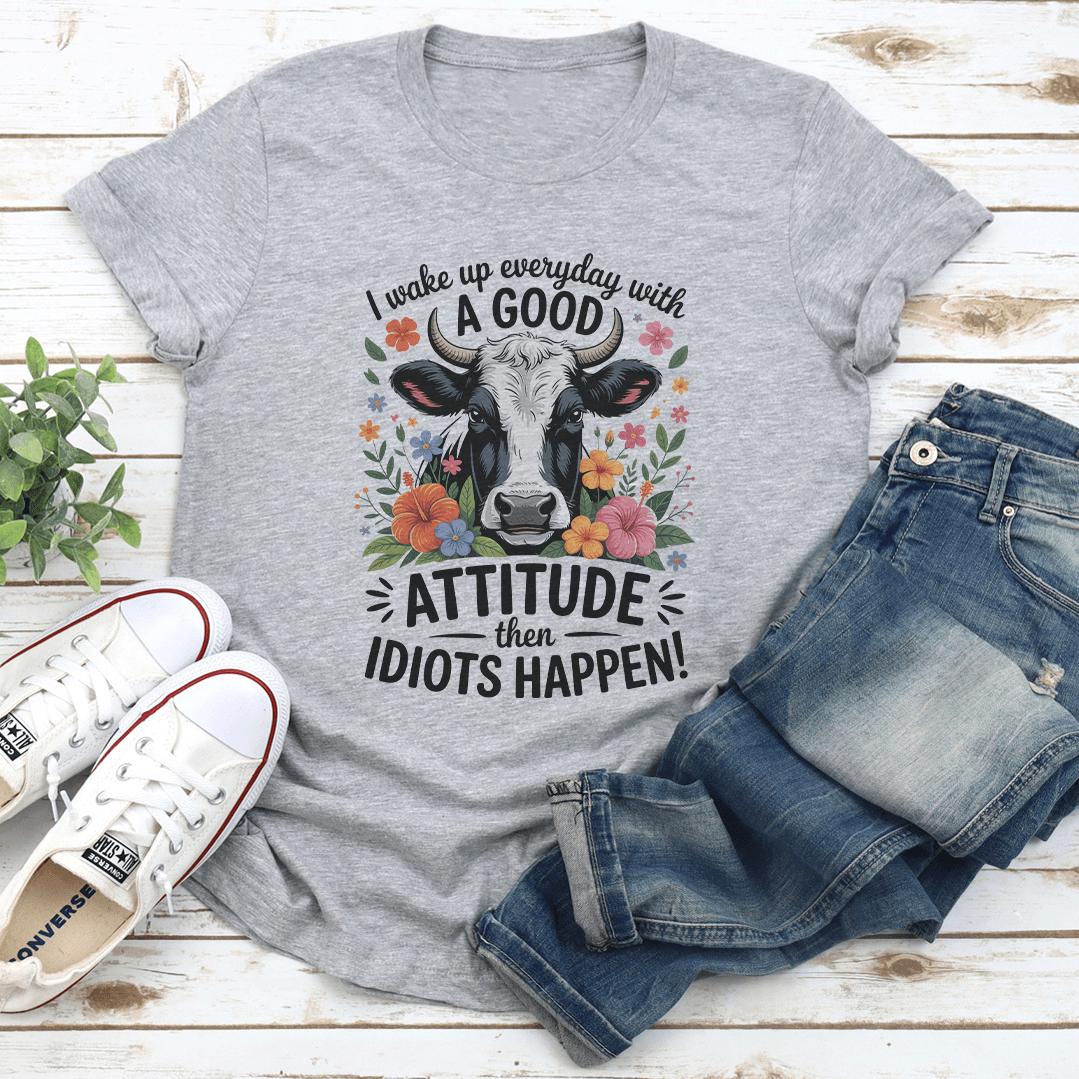 I Wake Up Everyday With A Good Attitude Tee 3