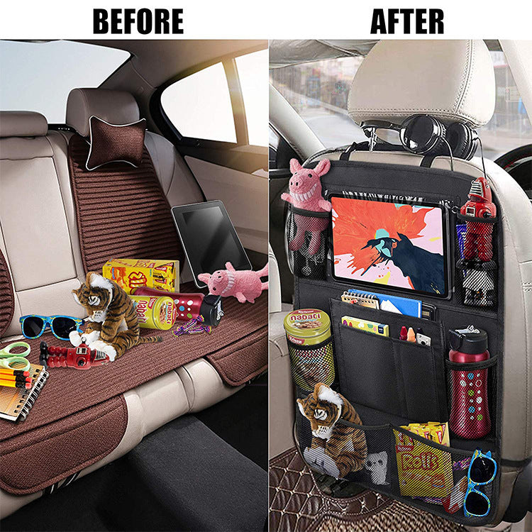 Oxford Cloth Car Storage Bag, Vehicle Seat Back Organizer Pouch for Car Seat Storage Pocket, Accessories