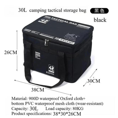 Large Capacity Outdoor Folding Storage Bag Waterproof Portable Camping  Picnic Organizer 10