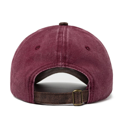 PU Leather Baseball Cap Men, Letter Embroidery Women's Caps, Summer Casual Unisex Sun Visor Hat Adjustable