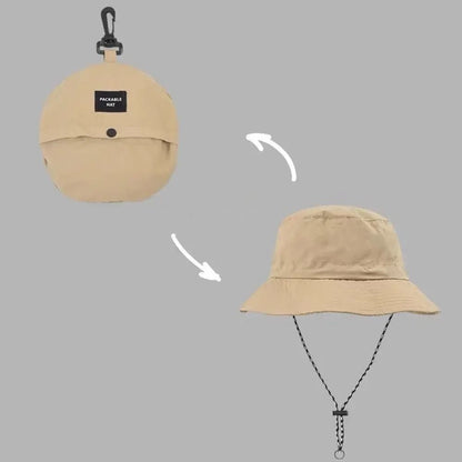 Lightweight Waterproof Quick Dry Bucket Hat Stowable Sun Shielding Outdoor Hat 3